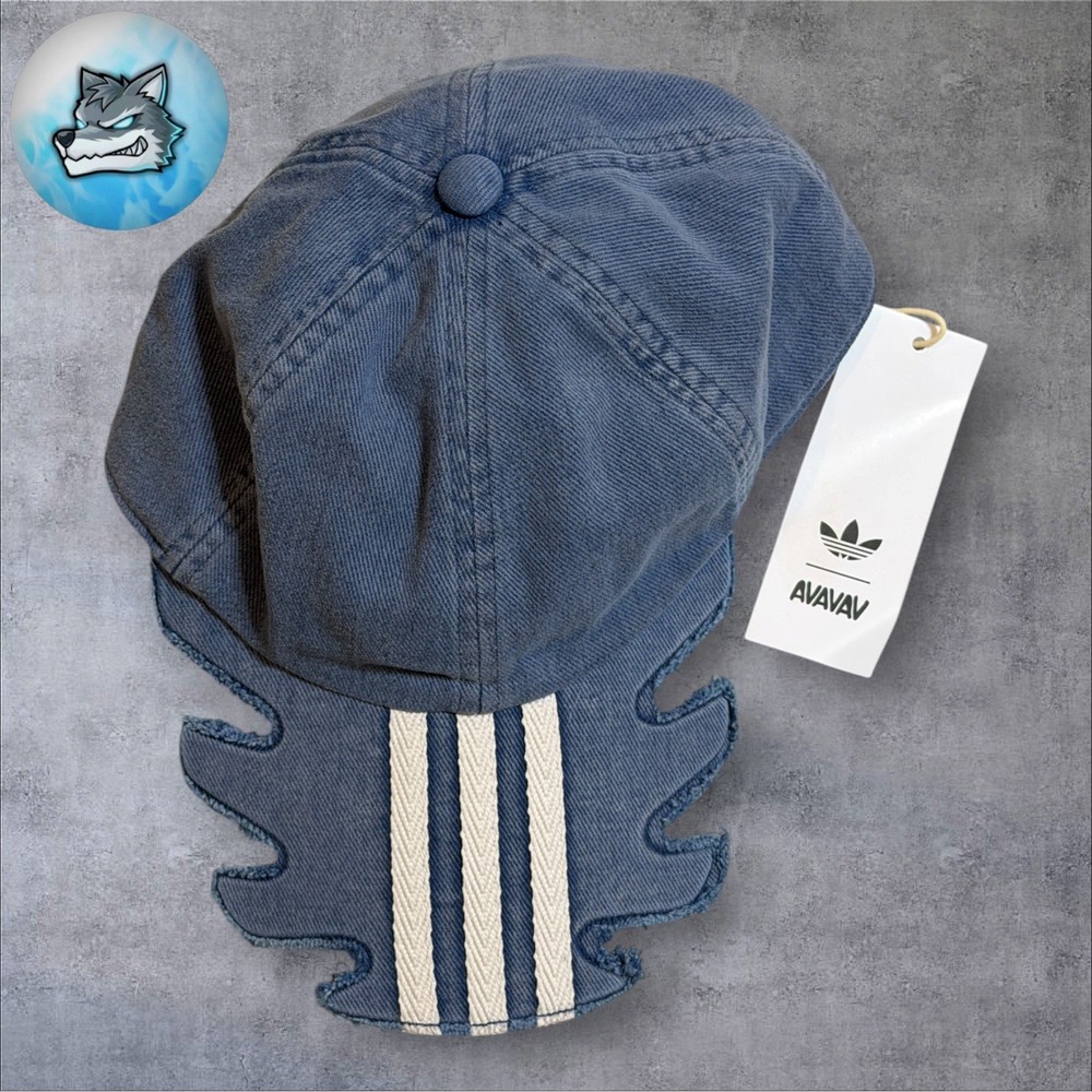 adidas Originals by AVAVAV Slashed Cap Night Marine Blue Denim One Size KC6666